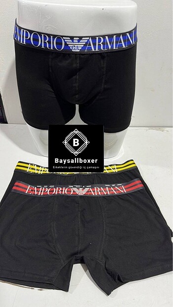 AA kalite 3lü pamuklu boxer
