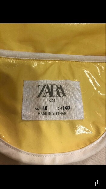 Zara sarı yağmurluk