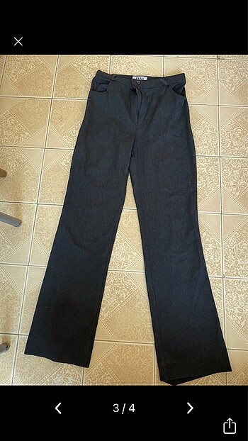 Gri Kumaş Pantolon - Görsel 3