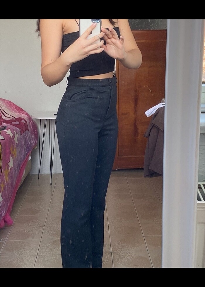 Gri Kumaş Pantolon - Görsel 4