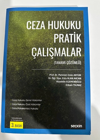 Ceza Hukuku Pratik Çalışmalar Kitabı