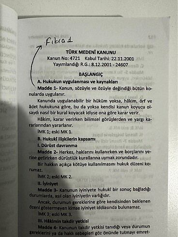  Medeni Kanun Borçlar Kanunu