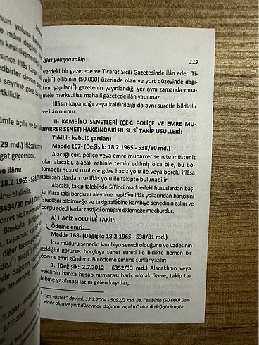 İcra ve iflas kanunu