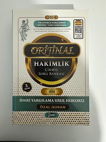 Yetki orijinal hakimlik çıkmış soru bankası