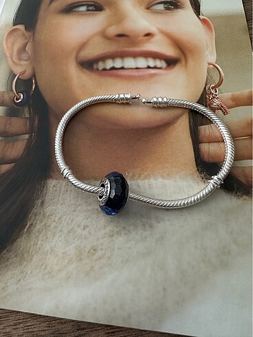  Beden Pandora Mavi charm