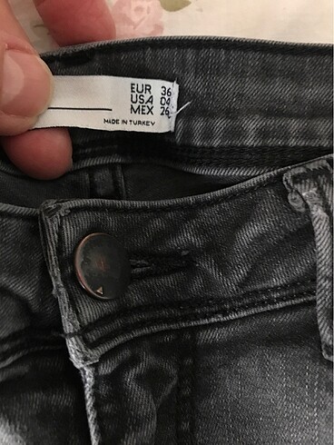 xs Beden Zara Füme Skinny Jean