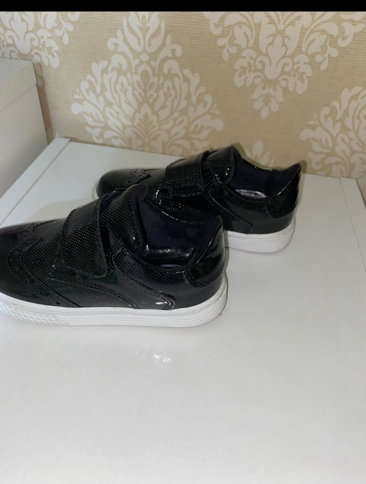 Erkek Çocuk Siyah Krokodil Desenli Tokalı Ayakkabı - Görsel 3