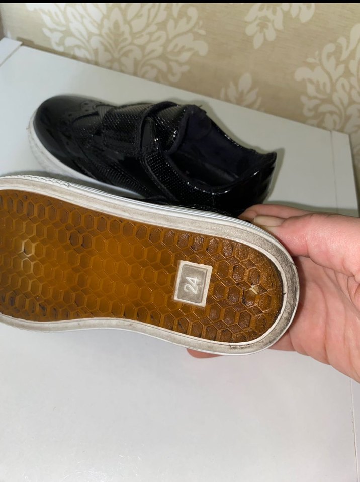 Erkek Çocuk Siyah Krokodil Desenli Tokalı Ayakkabı - Görsel 4