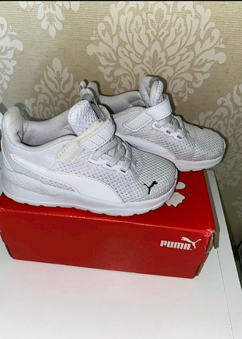 Beyaz Puma Erkek Çocuk Spor Ayakkabı - Görsel 4