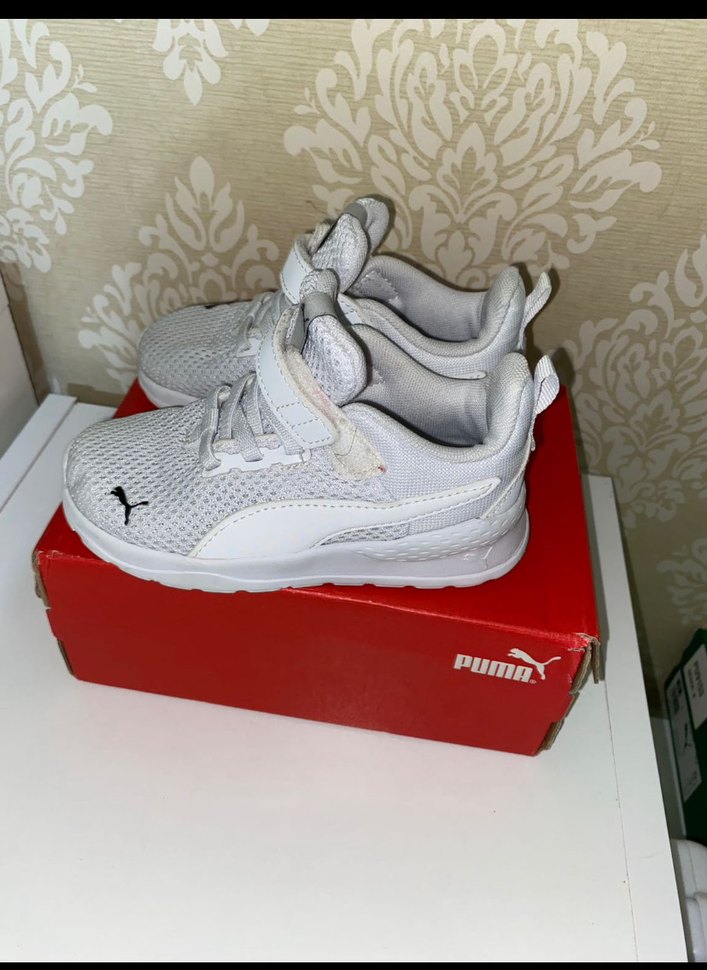 Beyaz Puma Erkek Çocuk Spor Ayakkabı - Görsel 3