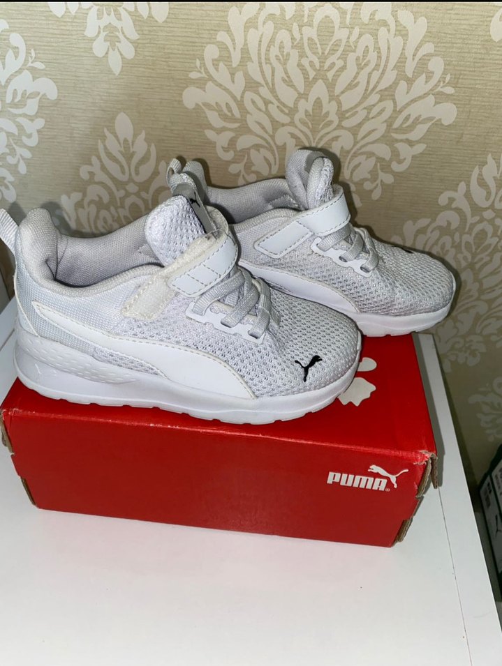 Beyaz Puma Erkek Çocuk Spor Ayakkabı - Görsel 4