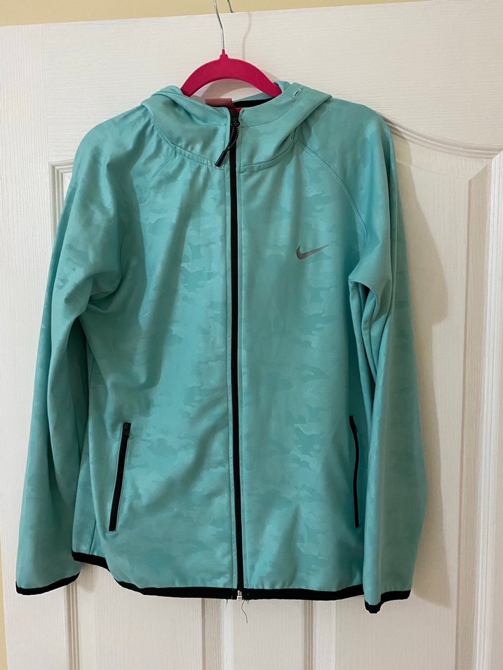 Turkuaz Fermuarlı Kadın Spor Ceket - Görsel 2