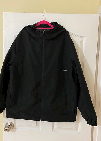 Siyah Kapüşonlu erkek  Ceket - Görsel 4