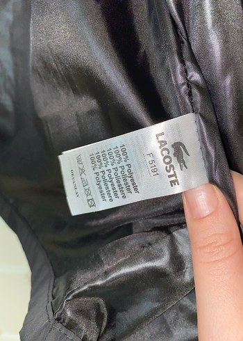 Lacoste Siyah Fermuarlı Erkek Mont - Görsel 3