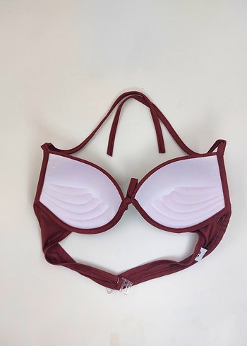 36 Beden Bordo Midi Bikini Takım Etekli