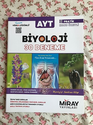 miray 30 biyoloji ayt denemesi