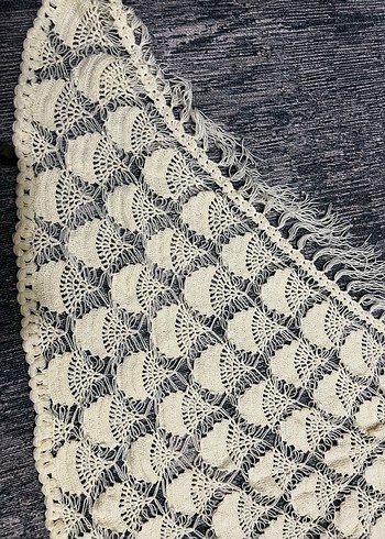 Dantel Bohem Kadın Triko Şal çeyiz - Görsel 2