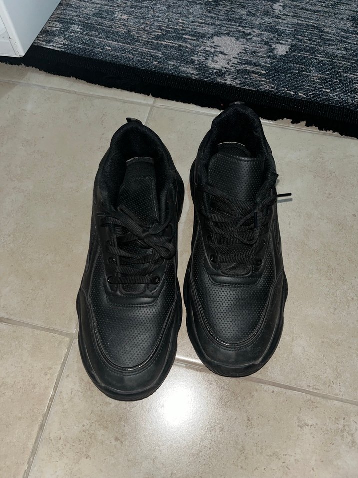 Derimod Kadın Siyah Bağcıklı Platform Spor Ayakkabı - Görsel 3