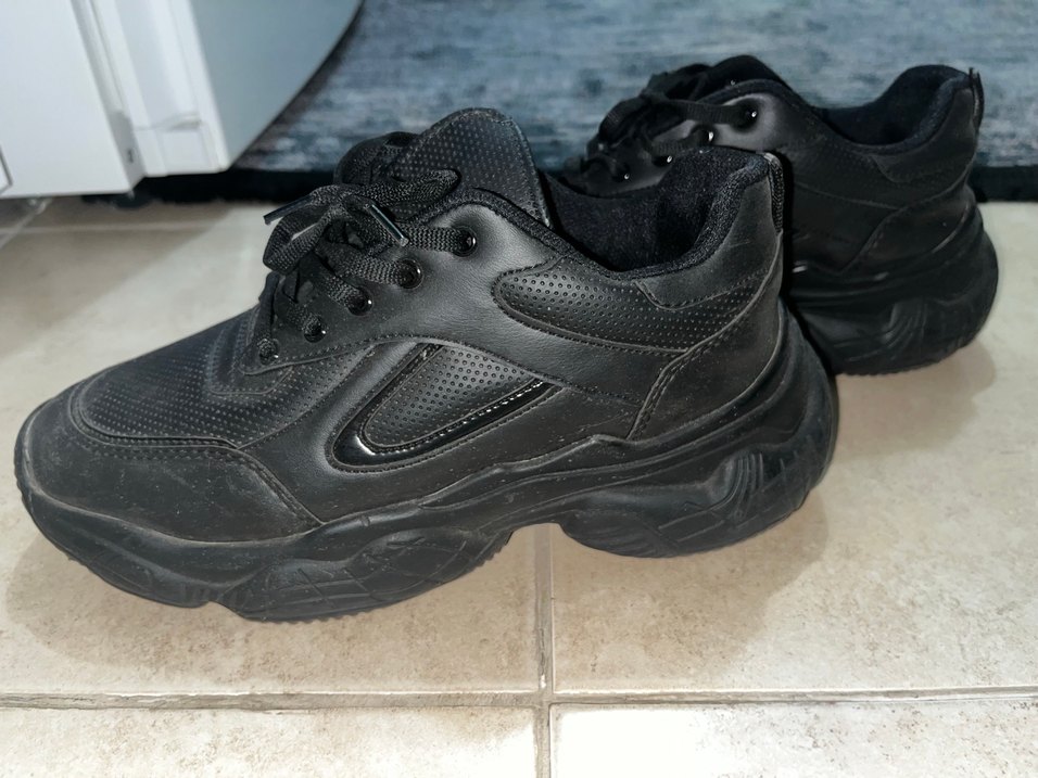 Derimod Kadın Siyah Bağcıklı Platform Spor Ayakkabı - Görsel 4