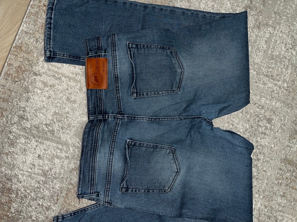 Erkek Mavi Denim Regular Fit Pantolon - Görsel 4