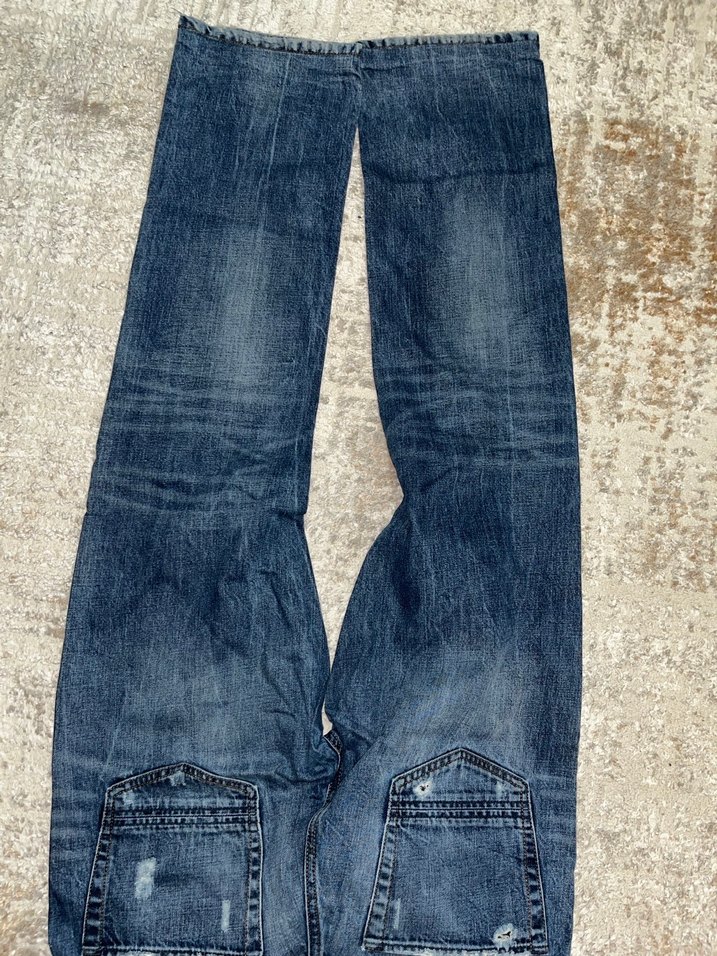 Colins Düğmeli Lacivert Erkek Denim Jean - Görsel 5