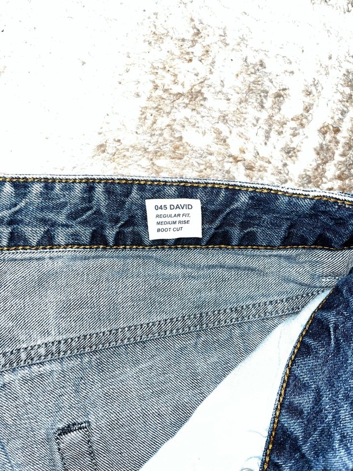 Colins Düğmeli Lacivert Erkek Denim Jean - Görsel 3