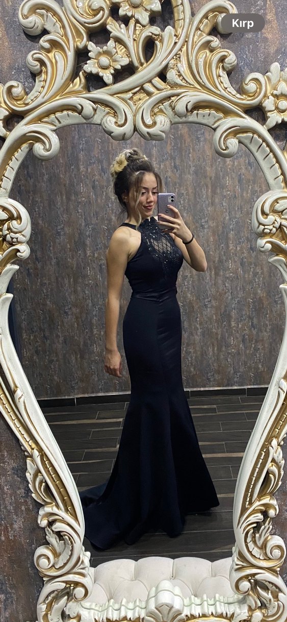 Ilmio Siyah Balık Abiye  1 Kez Giyildi | Tertemiz & Çok Şık - Görsel 2