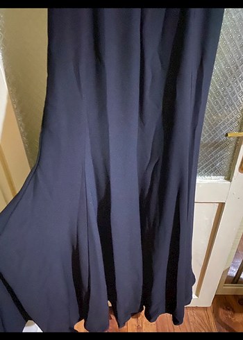 Kadın Siyah Altın Kuşaklı Uzun Abiye Elbise - Görsel 7