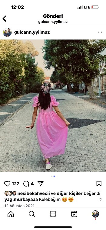 Pembe elbise - Görsel 5