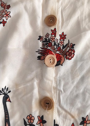 Nakışlı Uzun Bohem Kadın Elbise - Görsel 2