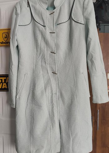 Gri Düğmeli Uzun mevsimlik - Görsel 2