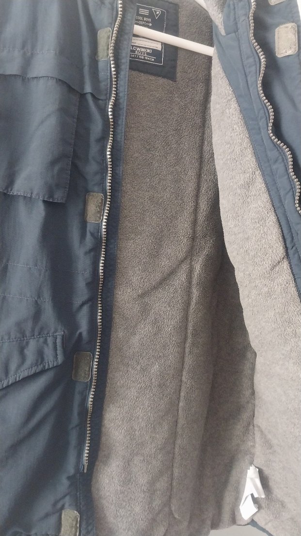 Lacivert Erkek Çocuk Kaban - Görsel 2