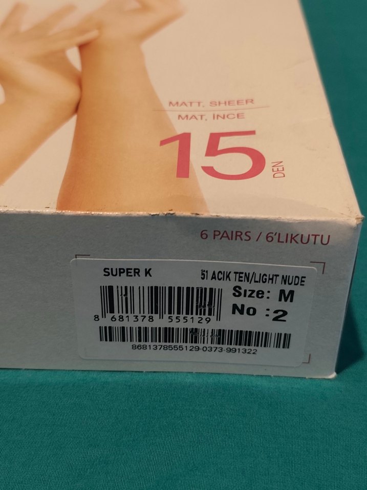 6lı kutu Penti 15 Den Mat İnce Ten Rengi Külotlu Çorap - Görsel 2