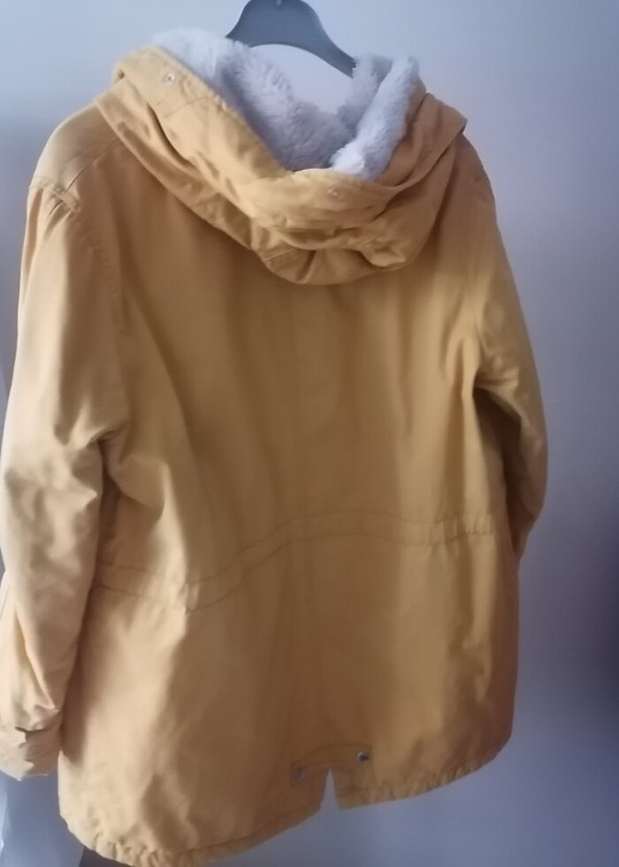 MAVİ JEANS içi kürklü dışı yüzde yüz pamuk mont - Görsel 3