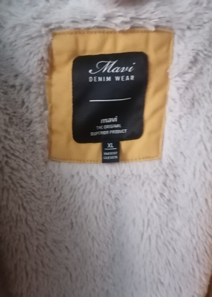 MAVİ JEANS içi kürklü dışı yüzde yüz pamuk mont - Görsel 2