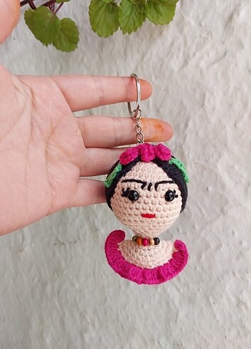 Frida kahlo örgü anahtarlık