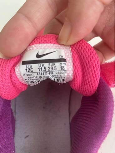29 Beden Nike spor ayakkabı