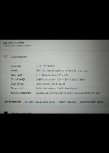 Hp Hp Victus Gaming Oyun Laptop