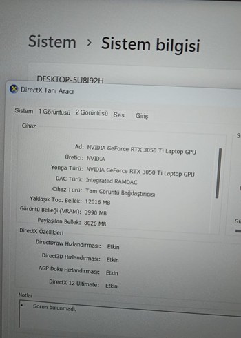 Hp Victus Gaming Oyun Laptop