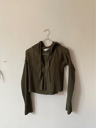 h&m crop ince sweat