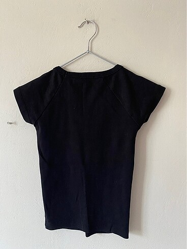 xs Beden siyah Renk dar v yaka belde crop tshirt