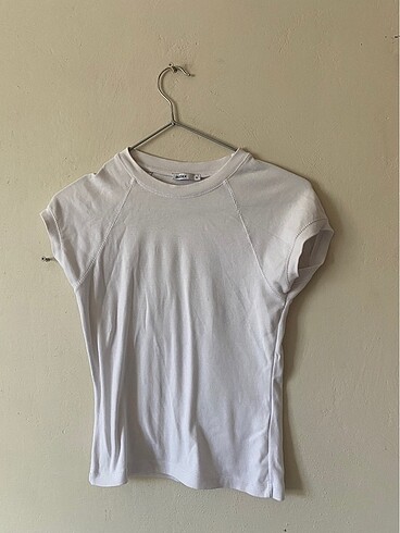 bisiklet yaka pamuklu beyaz tshirt