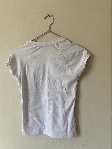 Diğer bisiklet yaka pamuklu beyaz tshirt