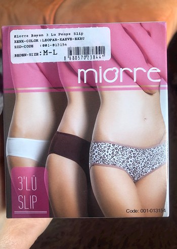 Miorre Kadın 3'lü Mini Penye Slip