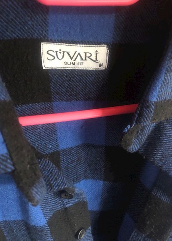 Süvari Mavi Ekose Düğmeli Erkek Gömlek