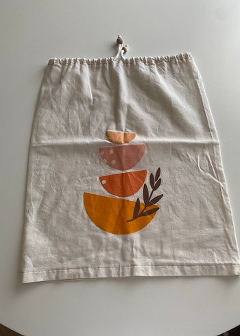 Pastel Turuncu Baskılı Damacana Kılıfı