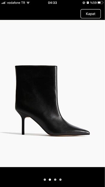 37 Beden H&M topuklu sivri burun bot