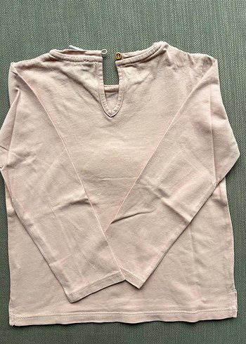 Mango Marka Kız Çocuk Pembe Uzun Kollu Tşhirt - Görsel 3