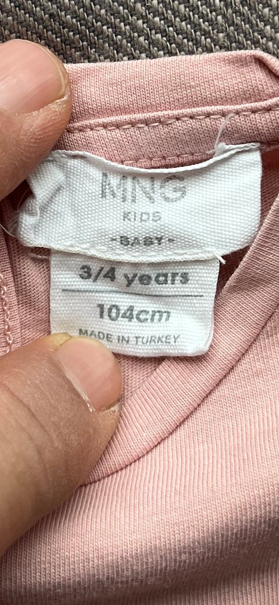 Mango Marka Kız Çocuk Pembe Uzun Kollu Tşhirt - Görsel 4