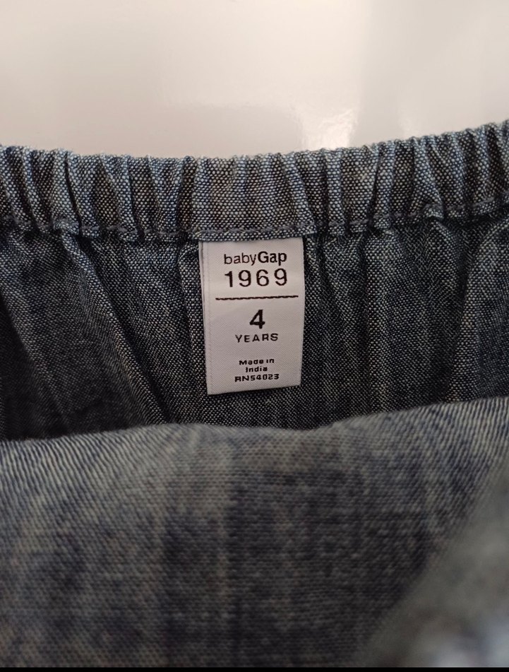 GAP MARKA Kız Çocuk Denim Fırfırlı Tulum - Görsel 5